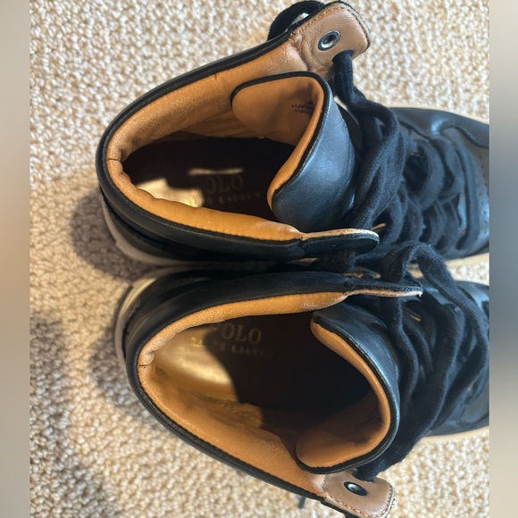 Jory Calfskin High Top Sneaker Ralph Lauren - Picture 5 of 8